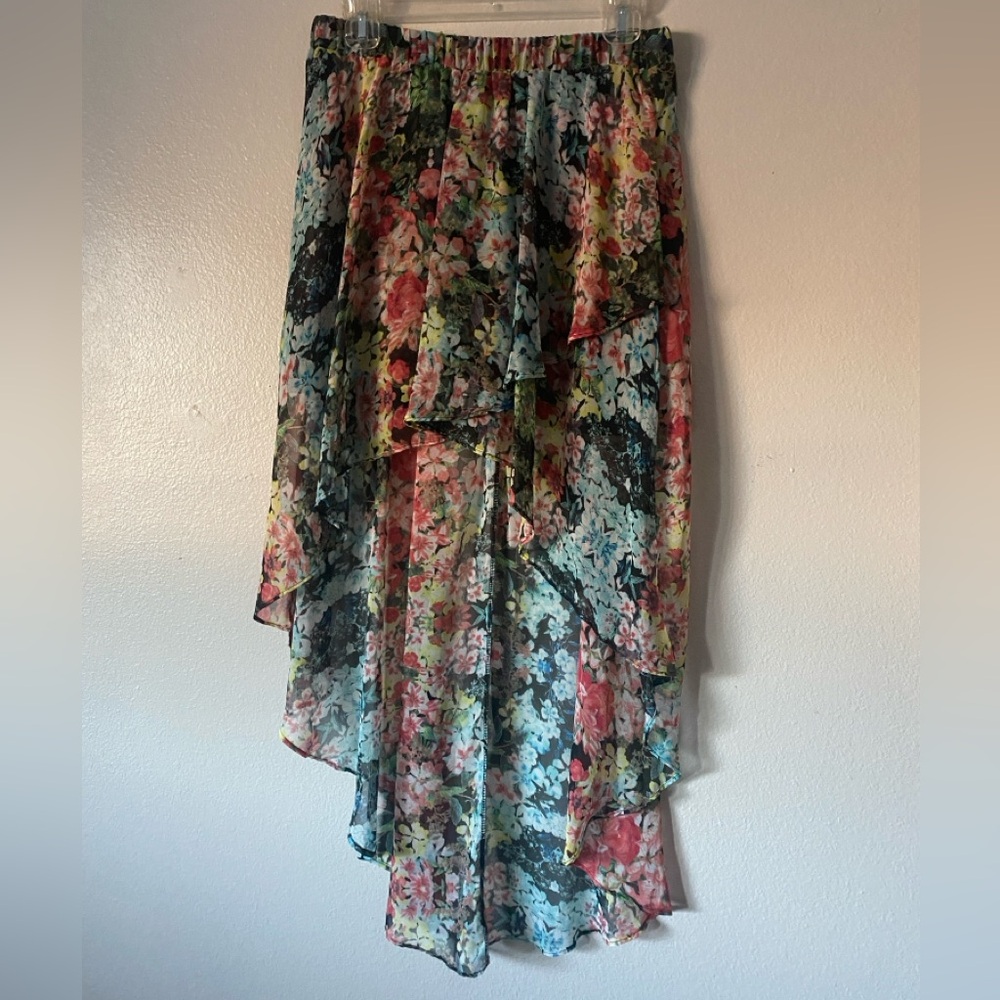Joe Benbasset Floral HighLow Skirt